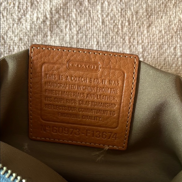 Coach Signature Crossbody Bag - Blue and Brown - Picture 4 of 5